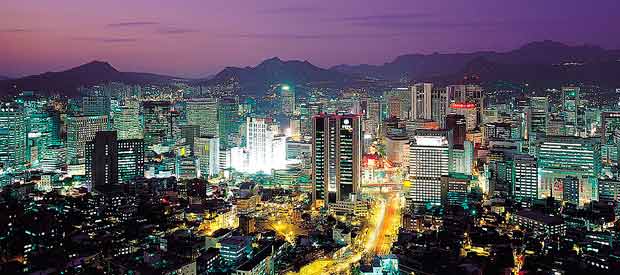 Seoul at night