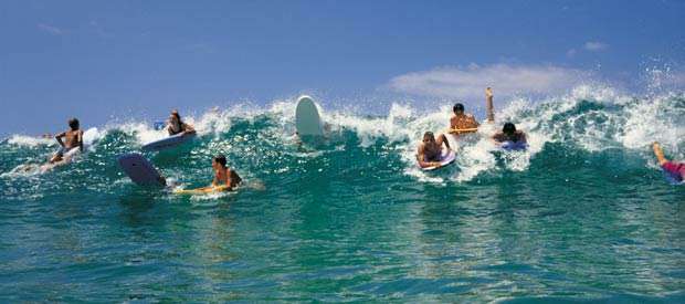Bondi Beach Surfing