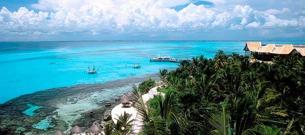 Aerial of Isla Mujeres