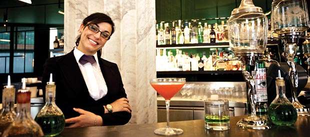 Francesca Nieddu, The Bar at Café Royal, photo by Mark Parren Taylor