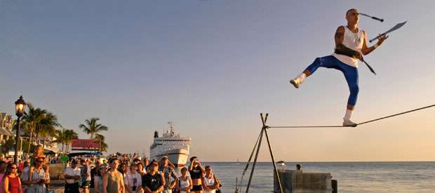 Sunset Celebration at Mallory Square