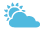 partly cloudy