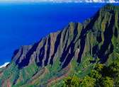 Clifftop Hike on Kalalau Trail to Napali Coast
