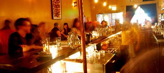Bar interior of The Alembic