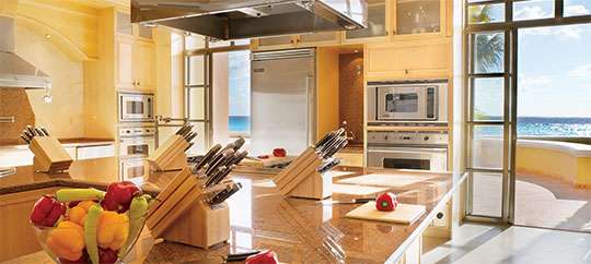 View of the kitchen, Ritz-Carlton, Cancun