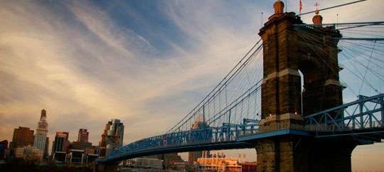 The Roebling Suspension Bridge