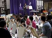 Purple Easel