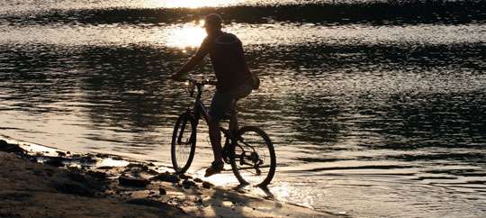 bike on beach