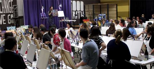 Purple Easel