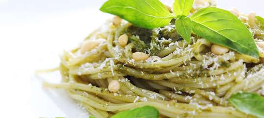 pasta with pesto